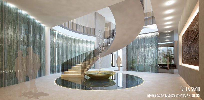 Studie rekonstrukce a interiéru vily zpracovávaná v rámci praxe v JKA. Vedoucím projektu byl Marco Maio.